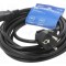 Cablu alimentare SAVIO 3x1mm2 5m CEE 7/7 (E/F) unghi IEC C13 PVC negru