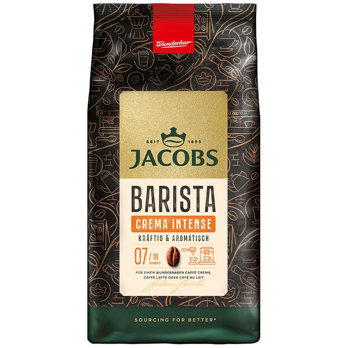 Jacobs Barista Editions Crema Intense Cafea boabe, 1kg