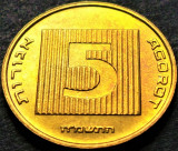 Cumpara ieftin Moneda exotica 5 AGOROT - ISRAEL, anul 1985 *cod 3682 = monetaria Paris - A.UNC+, Asia