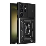 Husa Samsung Galaxy S23 Ultra protectie camera Techsuit CamShield Series, negru