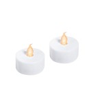SET 2 LUMANARI CU LUMINA FALACARA PE LED CU BATERIE, 4 X 4 CM, Oem