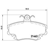 Placute frana Dacia Logan (Ls), Sandero; Peugeot 205 I (741a/C), 205 I Convertible (741b, 205 2 (20a/C), 309 I (10c, 309 2 (3c; Renault 11 (B/C37), 1