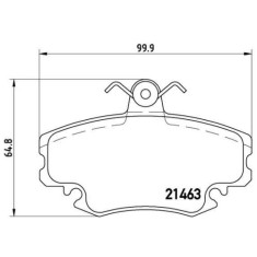 Placute frana Dacia Logan (Ls), Sandero; Peugeot 205 I (741a/C), 205 I Convertible (741b, 205 2 (20a/C), 309 I (10c, 309 2 (3c; Renault 11 (B/C37), 1