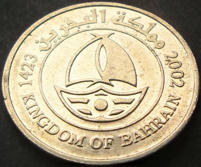 Moneda exotica 50 FILS - BAHRAIN, anul 2002 * cod 1648 B foto