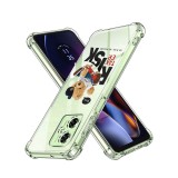 Husa antisoc pentru motorola moto g55, airbag pro, clear, risk taker
