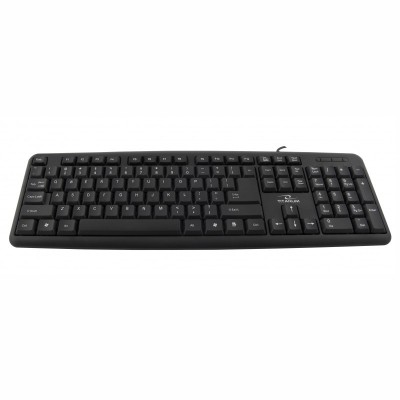 Tastatura standard cu fir si conectare USB, Titanum, forma ergonomica, negru foto