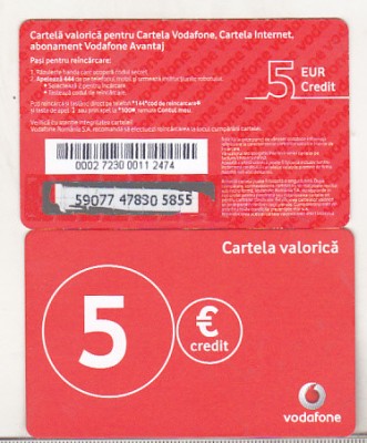 bnk card Romania - Vodafone - reincarcare 5 euro - RO-VOD-REF-0038? foto