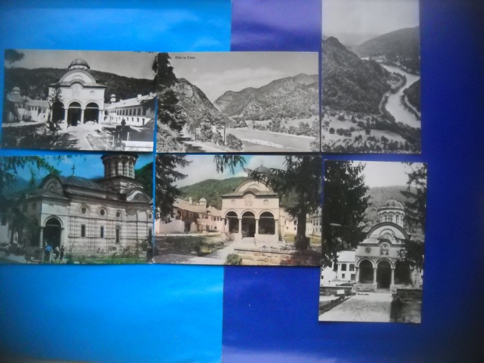 HOPCT LOT NR 297 MANASTIREA COZIA -JUD VALCEA -6 CARTI POSTALE-RPR-CIRCULATE