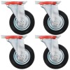 Gossi roti pivotante, 4 buc., 100 mm