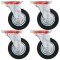 Gossi roti pivotante, 4 buc., 100 mm