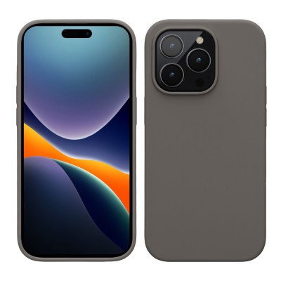 Husa Kwmobile pentru Apple iPhone 14 Pro, Silicon, Gri, 59073.155 foto
