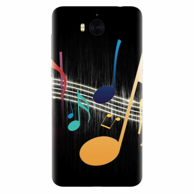 Husa silicon pentru Huawei Y6 2017, Colorful Music foto