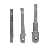 Set adaptoare autofiletanta 3 elemente 1/4&quot;-3/8&quot;-1/2 &quot; KD1573 Kraftdele