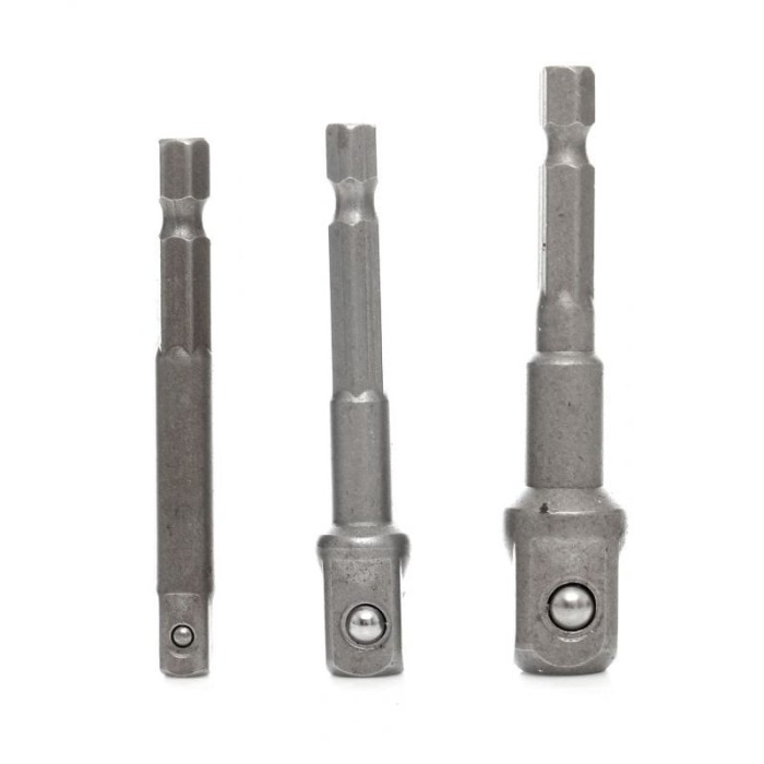 Set adaptoare autofiletanta 3 elemente 1/4&quot;-3/8&quot;-1/2 &quot; KD1573 Kraftdele