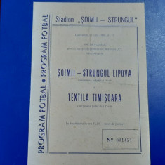 program Soimii Strungul Arad - Textila Timisoara
