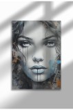 mxm_graffiti_9|Street Art Poster, Vibrant Graffiti Portrait, Frameless Modern Canvas, Urban Vibe 2025 | A4 (21 x 29.7 cm) - mxm_graffiti_9