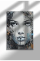 mxm_graffiti_9|Street Art Poster, Vibrant Graffiti Portrait, Frameless Modern Canvas, Urban Vibe 2025 | A4 (21 x 29.7 cm) - mxm_graffiti_9