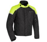 MBS Geaca textila impermeabila Oxford Spartan, versiune scurta, negru/galben-fluo, L, Cod Produs: SM210202LOX