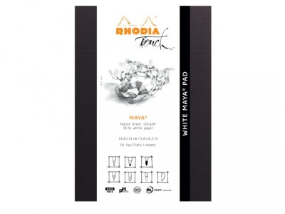 Blocnotes capsat, grafic, A5, 50 file, portrait Rhodia Touch Layout foto