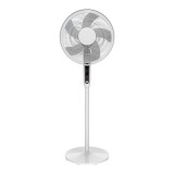 Ventilator de podea 40cm, alb, cu timer