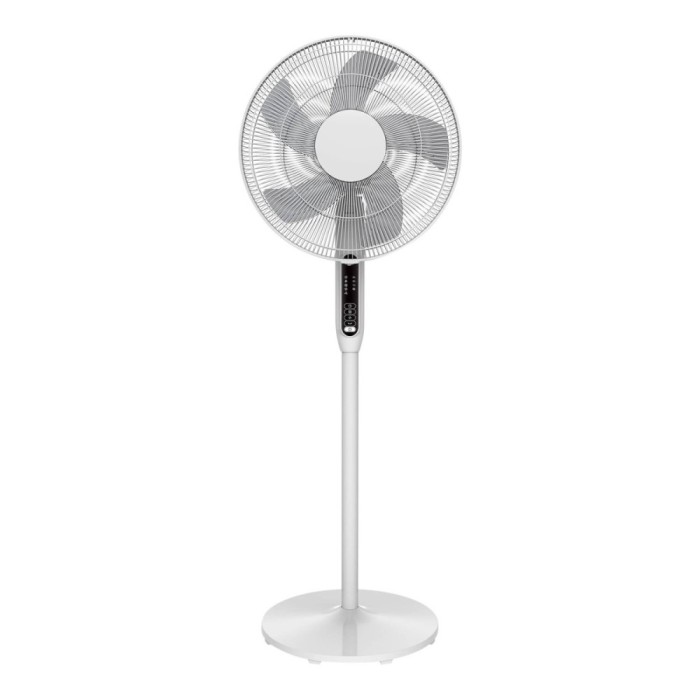 Ventilator de podea 40cm, alb, cu timer