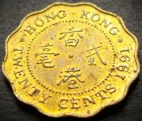 Cumpara ieftin Moneda 20 CENTI - HONG KONG, anul 1991 * cod 4583