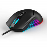 Mouse Gaming Spacer SPGM-ALIEN-NOVA, USB, 12.000 dpi, iluminare RGB (Negru)