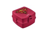 Cutie pentru sandwich de copii, Superman, plastic rosu, 15x14x9 cm, Tuffex 509-51