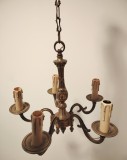 Candelabru antic din bronz masiv in stilul francez Louis