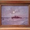 Dimitrie Florian (Dobosariu) (1889&ndash;1979)-&quot;Vechea navă rom&acirc;nească de război&quot;, pictură &icirc;n ulei