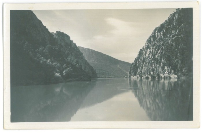 2329 - ORSOVA, Danube Kazan, Romania - old postcard, real Photo - used - 1933