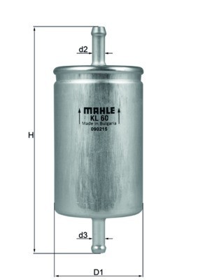 MAHLE KL 60 filtru combustibil foto