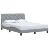 Cumpara ieftin Cadru de pat fara saltea, gri deschis, 140x190 cm, textil