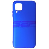 Husa Silicon Electric Blue Huawei P40 Lite, High Copy, Protectie Camera