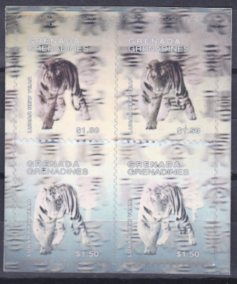 DB1 Grenada Anul Lunar Chinezesc Anul Tigrului Autoadezive Holograma MS MNH foto