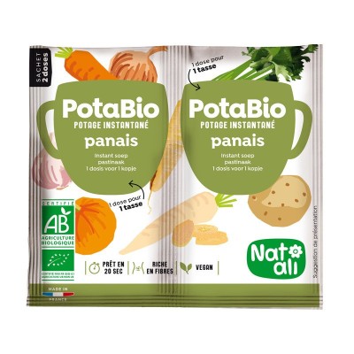 Supa instant cu pastarnac si legume, bio, 2x 8.5g, Nat-ali foto