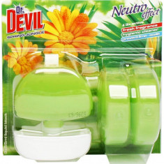 Odorizante WC DR. DEVIL 3 in 1 Spring Jungle, 3 Buc/Set, Floral, 55 ml, Geluri Odorizante WC, Odorizante pentru Toaleta, Odorizant Toaleta, Gel Odoriz foto