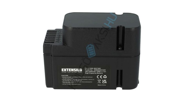 Baterie de schimb VHBW pentru mașina de tuns iarba Worx WA3226, WA3225, WA3565 - 2500 mAh 28 V Li-Ion, negru