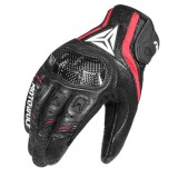 Manusi Moto Piele Motowolf Rosii, Protectie Carbon, Touchscreen, Airmatic, ATV Bicicleta