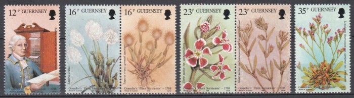 Guernsey 1988 - Joshua Gosselins - Floră, MNH