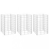 Cumpara ieftin Straturi inaltate gabion, 3 buc., 30x30x50 cm, fier