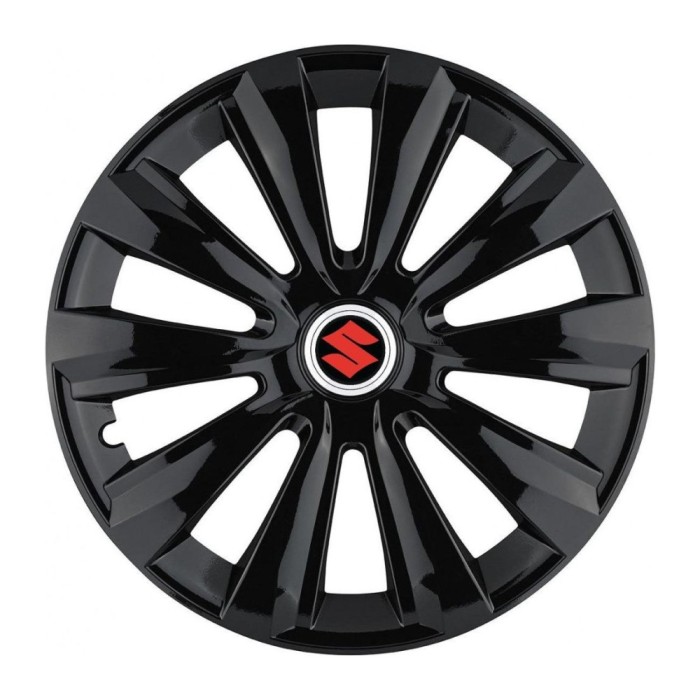 Set 4 Capace Roti, potrivite jantelor de R15, pentru Suzuki, model delta negru