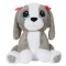 Caine de plus mare cu ochii mari si doua funsite la urechi, pentru copii, model unisex, ConceptSeller, 52 cm