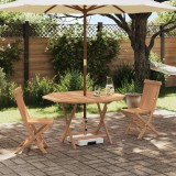vidaXL Set Bistro de Grădină 3 pcs Maro Lemn Teak Solid 3437367