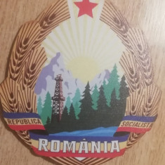 M3 C3 - Magnet frigider - tematica comunism - stema RSR - Romania 27