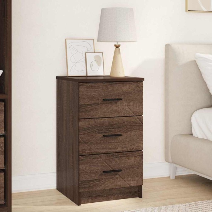 vidaXL Dulap de noapte Stejar brun 38 x 38 x 66 cm Lemn compozit 883381