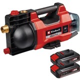 Einhell AQUINNA 18/28 PXC + Twinpack CB - Pompa 2.5 bar + Set 2 acumulatori Li-Ion 18 V 2.5 Ah