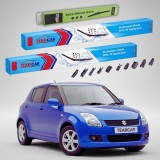 Cumpara ieftin Ștergătoare Suzuki Swift MZ/EZ 2005-2010 | Set Față și Spate Flat Premium &ndash; TeamCar&reg;