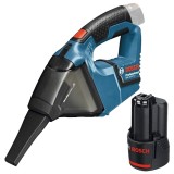 Bosch GAS 12V + 1600A00X79 - Aspirator 45 mbar + Acumulator Li-Ion 12 V 3 Ah