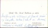 A2492N Carte de vizită profesor dr Iosif Bulbuca, Timișoara, cu notă manu propria